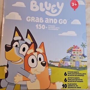 Bluey Grab and Go Activity Set, Stickers, Games, NWOT